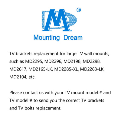 Large/bulky TV Brackets Replacement MD2295/MD2296/MD2298/MD2617/MD2618/MD2619/MD2658/MD2198/MD2165-LK/MD2285-XL/MD2263/MD2104